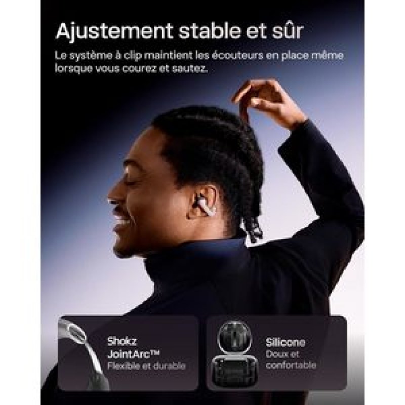 ECOUTEURS TWS CONDUCTION AERIENNE EAR RING OPEN DOTS ONE ROSE