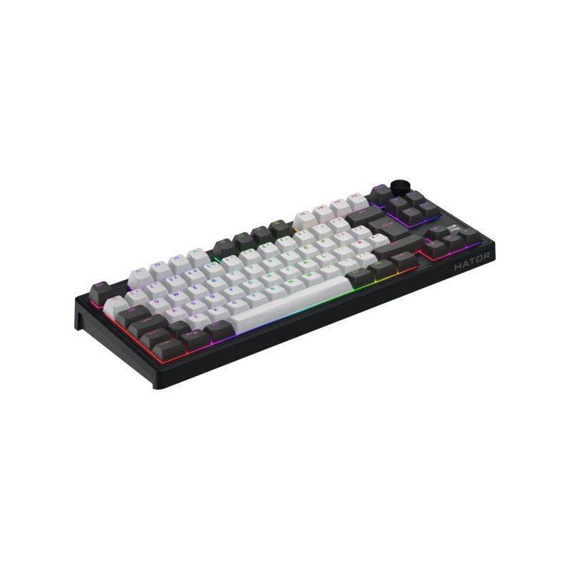Clavier Gamer sans fil mécanique (Hator Aurum Linear) Hator Skyfall 80 Pro TKL RGB (Noir)