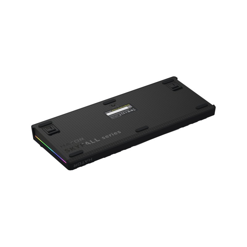 Clavier Gamer sans fil mécanique (Hator Aurum Linear) Hator Skyfall 80 Pro TKL RGB (Noir)