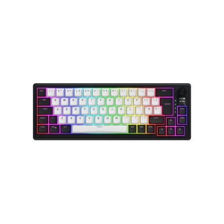 Clavier Gamer sans fil mécanique (Hator Aurum Linear) Hator Skyfall 65 TKL RGB (Noir)