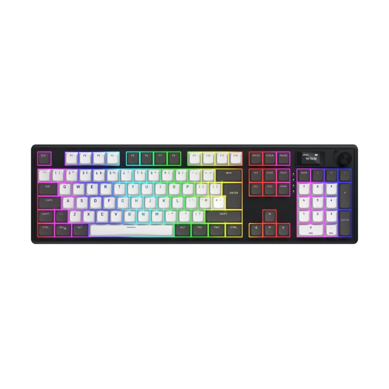 Clavier Gamer sans fil mécanique (Hator Aurum Linear) Hator Skyfall 100 Pro RGB (Noir)