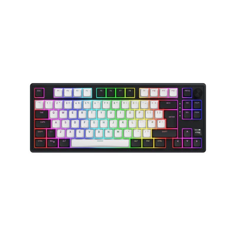 HATOR Skyfall 80 MAG ULTIMA 8K wireless clavier Gaming USB RF Wireless Bluetooth QWERTY Anglais britannique Noir,