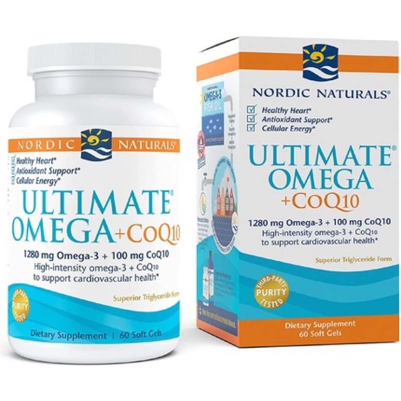 Nordic Naturals Ultimate Omega CoQ10 Softgels 60