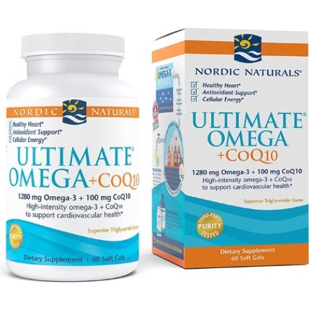Nordic Naturals Ultimate Omega CoQ10 Softgels 60