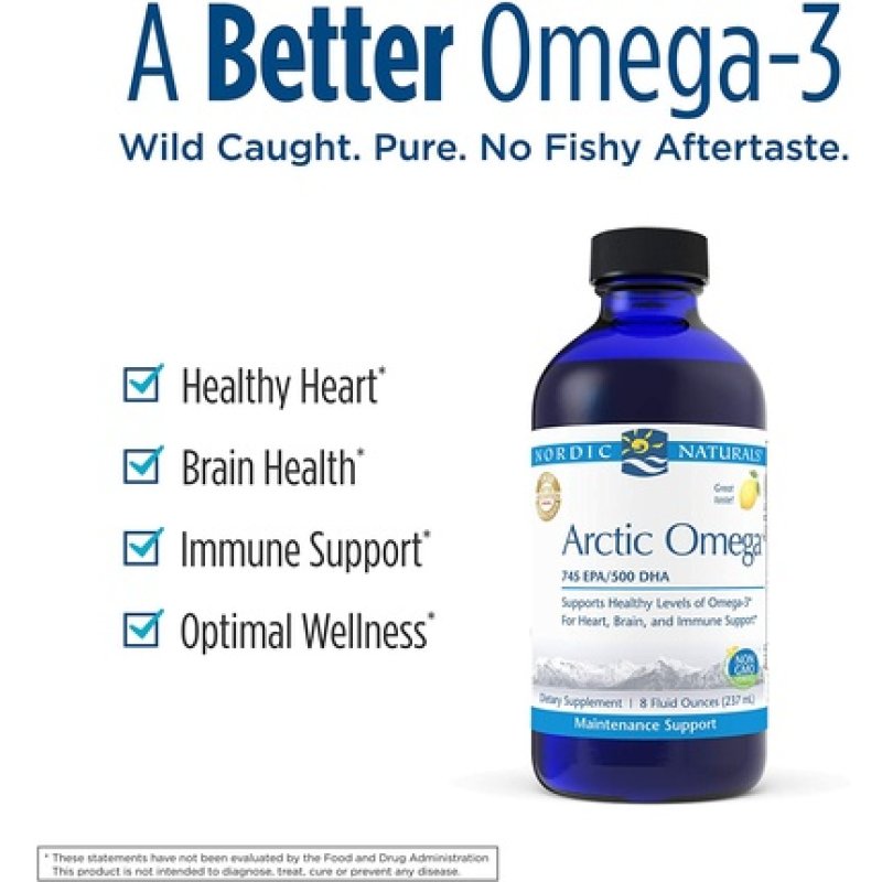 Nordic Naturals Arctic Omega Lemon Flavor 8 fl oz (237 ml)