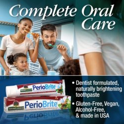 PerioBrite Natural Cinnamint Toothpaste 4oz by Nature's Answer