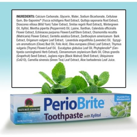 Nature's Answer Periobrite Natural Toothpaste Wintermint 4 Oz
