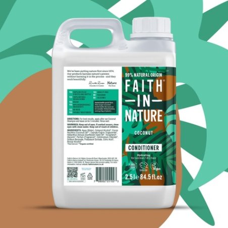 Faith In Nature Natural Coconut Hydrating Conditioner for Normal to Dry Hair 2.5L