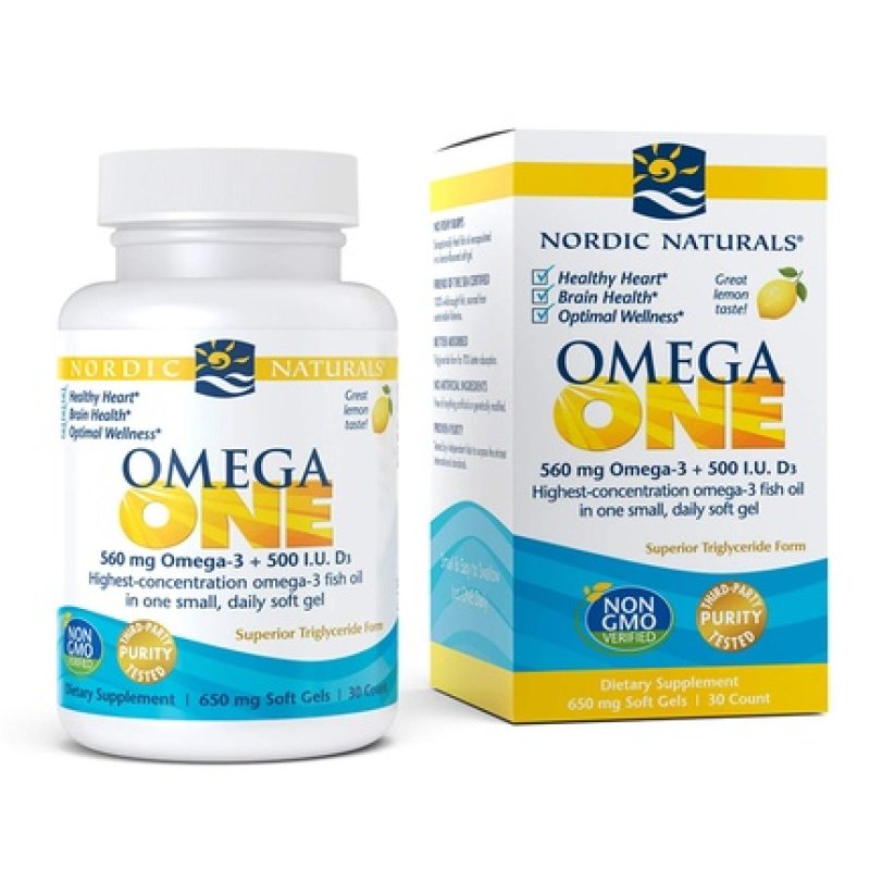 Nordic Naturals Omega One Lemon Flavor 30 Softgels