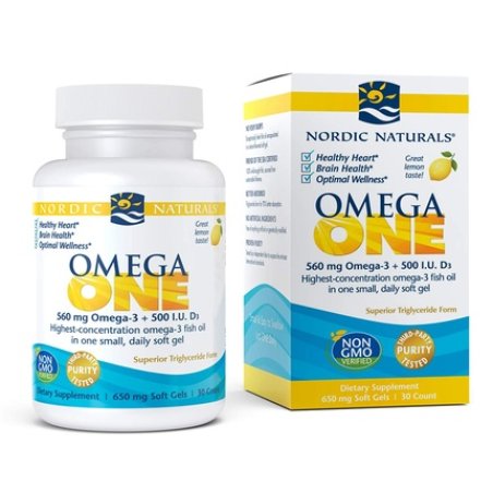 Nordic Naturals Omega One Lemon Flavor 30 Softgels