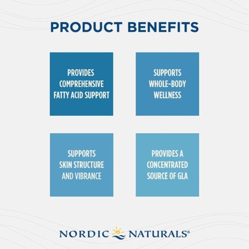 Nordic Naturals Beauty Omega-3 Borage Oil Lemon Flavor 60 Count