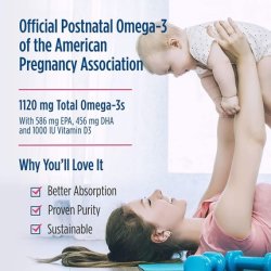 Nordic Naturals Postnatal Omega-3 1120mg Lemon Softgels 60 Count