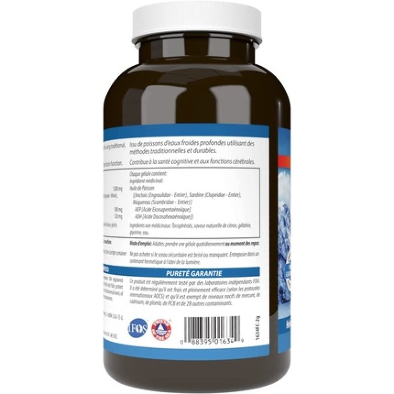 Carlson The Very Finest Fish Oil Norwegian Sustainably Sourced Lemon Soft Gels 700mg Omega-3s (150 Count)