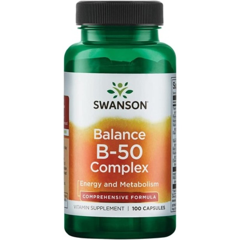 Swanson B-50 Complex Vitamin Supplement 100 Capsules
