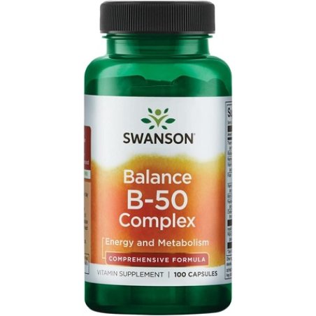 Swanson B-50 Complex Vitamin Supplement 100 Capsules
