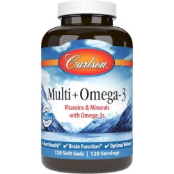 Carlson Multi Omega-3 Fish Oil with Vitamins & Minerals 120 Softgels