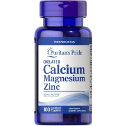 Puritan's Pride Calcium Magnesium Zinc Caplets 100 Count