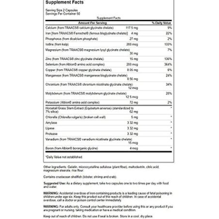 Swanson Albion Chelated Multi-Mineral Glycinate 120 Capsules