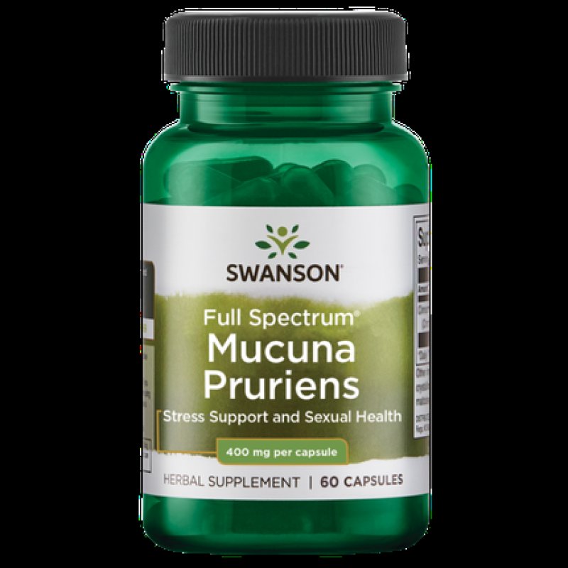 Swanson Premium Full Spectrum Mucuna Pruriens 400mg 60 Capsules