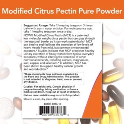 NOW Supplements Modified Citrus Pectin Powder Supports Healthy Detoxification 1lb