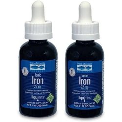 Trace Minerals Research Liquimins Ionic Iron, 22 Mg, 1.9 Ounce Pack Of 2