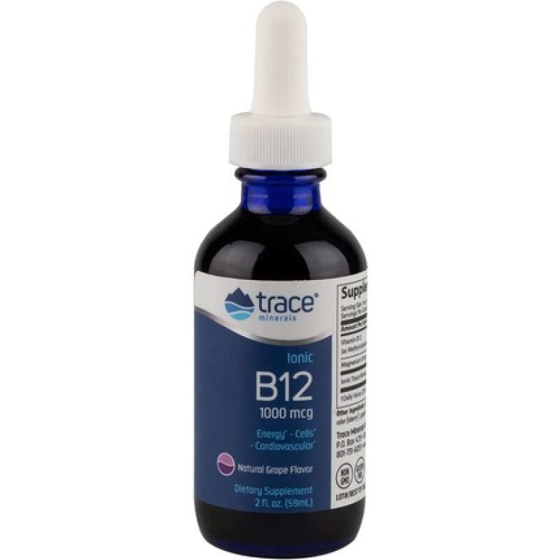 Trace Minerals Liquid Ionic Vitamin B12 1000mcg 2oz - 59 Servings