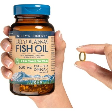 Wiley's Finest Simply Swallow Minis Fish Oil - 180 Capsules, 200g