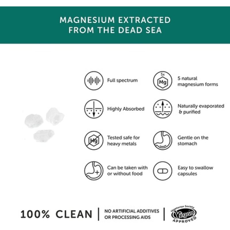 Together Health Marine Magnesium from Natural Marine Salts 5 Natural Forms of Magnesium 30 Vegecaps