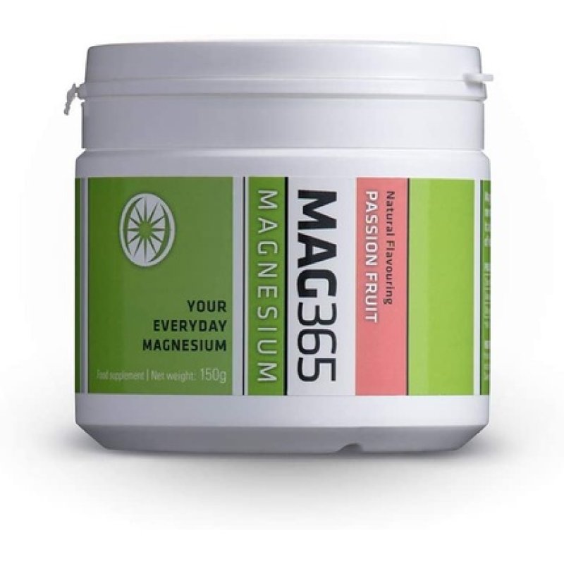 MAG365 Flavored Magnesium Citrate Powder for Adults Natural Passionfruit Flavor 150g