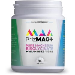 MAG365 Prizmag Plus Magnesium Bisglycinate D3 and K2 90 Capsules