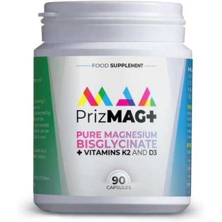 MAG365 Prizmag Plus Magnesium Bisglycinate D3 and K2 90 Capsules