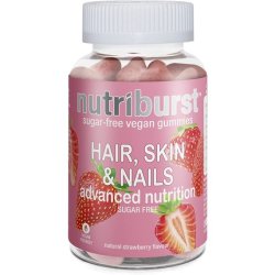 NUTRIBURST Hair Skin and Nails Gummies with Biotin Zinc and Vitamin E 60 Gummies - 1 Month Supply