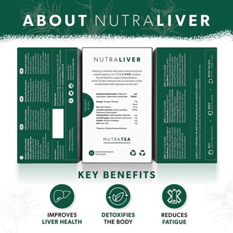 Nutraliver - Liver Tea | Liver Detox Tea | Hangover Tea - Support The