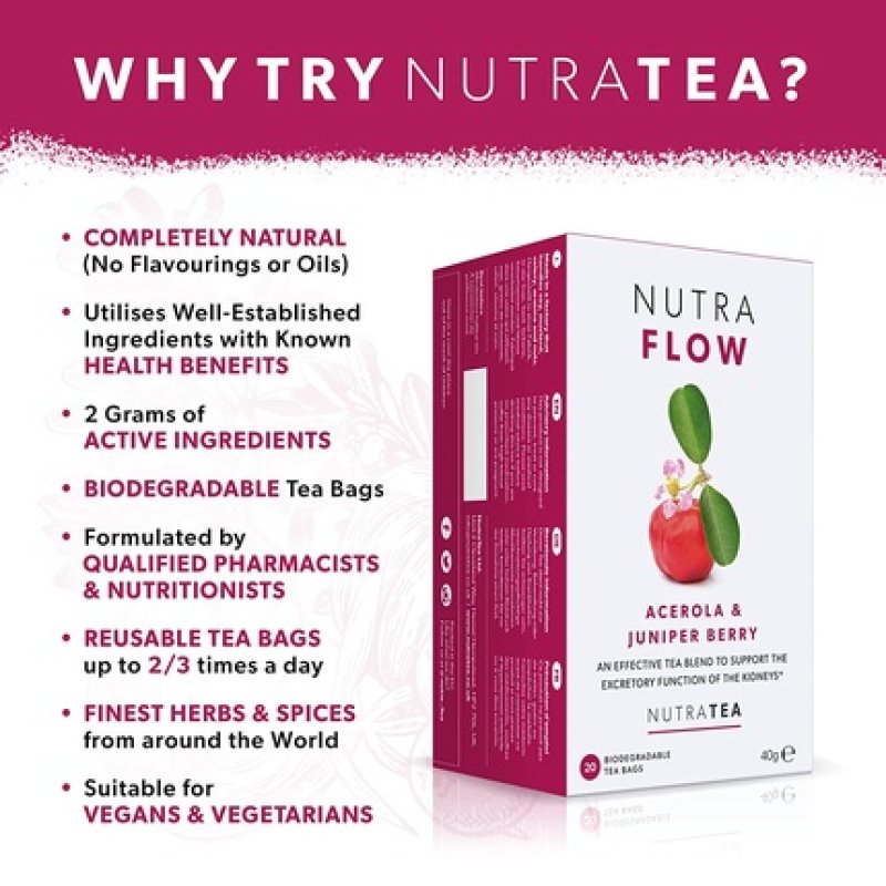 Nutraflow - Urinary Tract Infection Tea | Thrush Tea | Bladder Infection Tea - Relieves