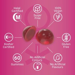 Nutriburst Women's Multivitamin Hormone Regulation & Collagen Support 60 Berry Gummies