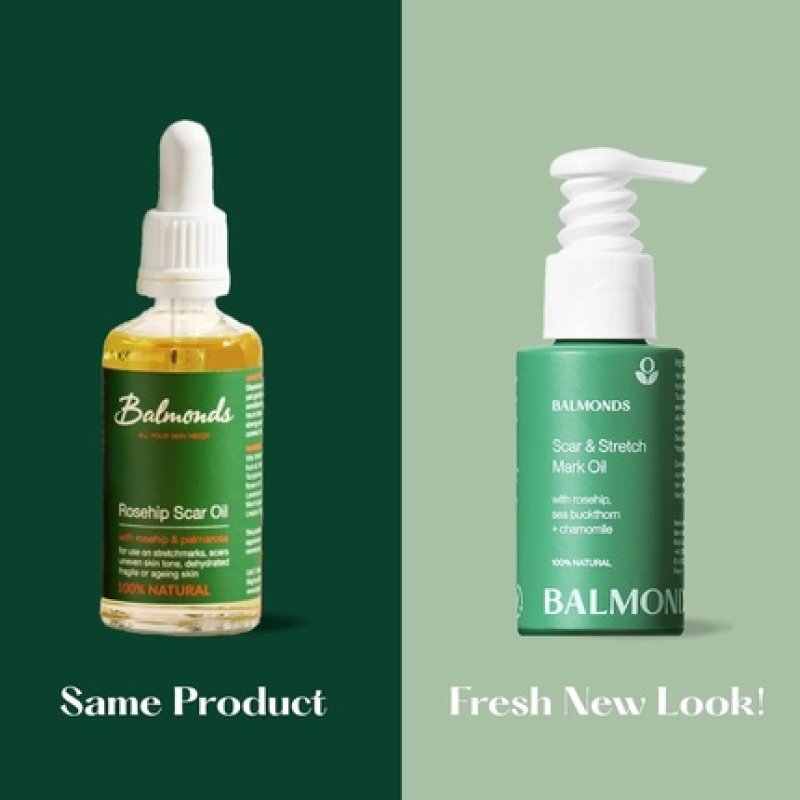 Balmonds Rosehip Scar Oil 50ml - 100% Natural Blend of Nourishing Oils