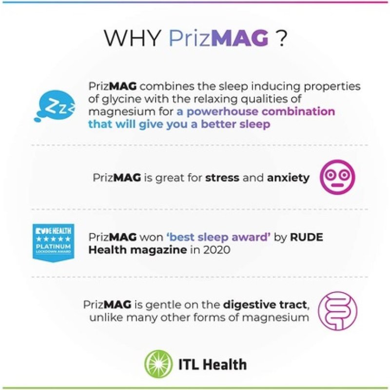 MAG365 Prizmag Magnesium Bisglycinate 90 Capsules