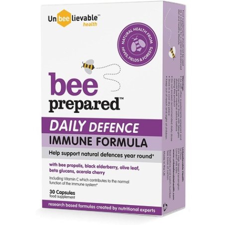 Unbeelievable Health Bee Prepared Daily Defence Immune System Formula with Bee Propolis and Elderberry - Immunity