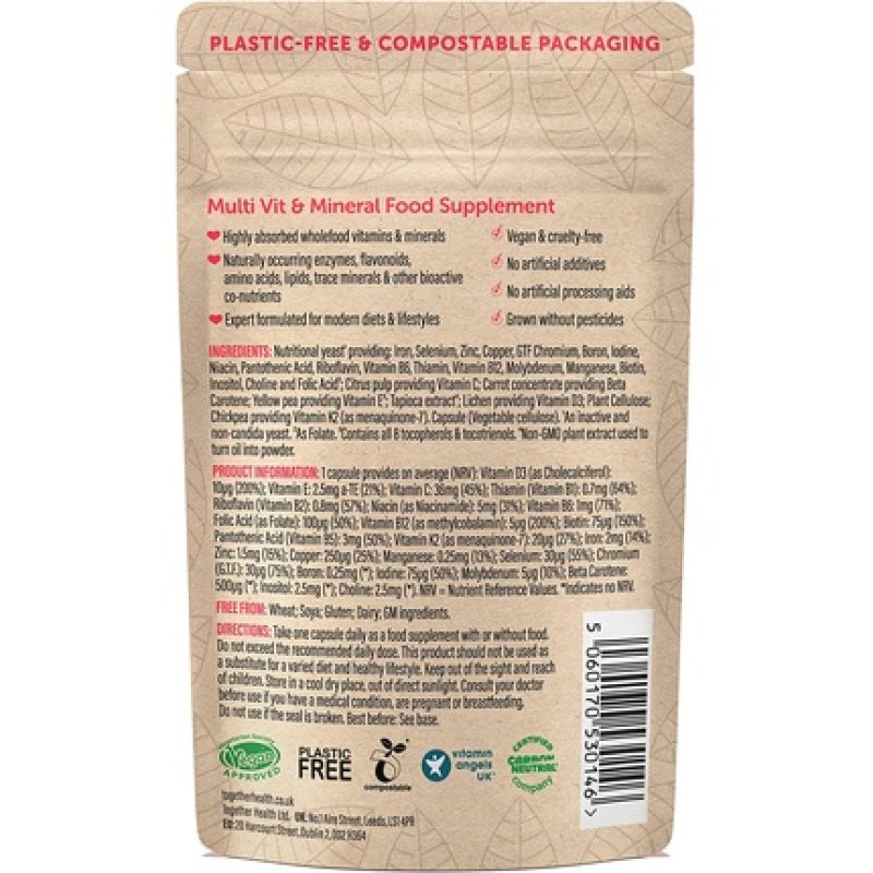 Together Health Multivitamin & Mineral Complex 30 Vegan Vegecaps