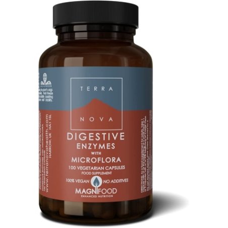 Terranova Digestive Enzymes with Probiotics Complex 100 Vegicaps