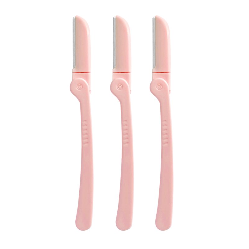 Magnitone London Browz That Eyebrow Shaping & Dermaplane Razor Pink 3pk Eyebrow Shaping And Dermaplaning Razors In Pink