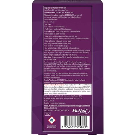 Regaine for Women Hair Growth and Hair Loss Prevention Scalp Foam with Minoxidil 73ml - Pack of 2