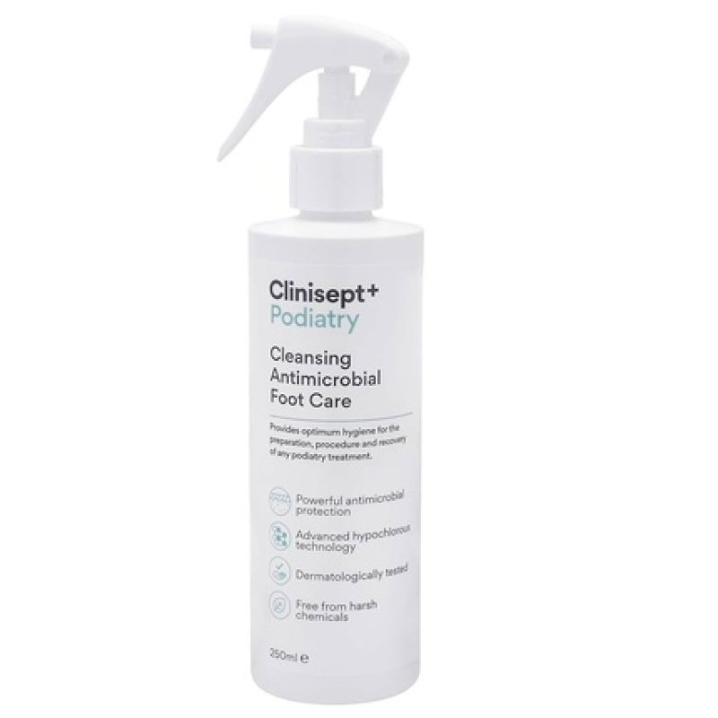Clinisept Podiatry Cleansing Antimicrobial Foot Care Spray