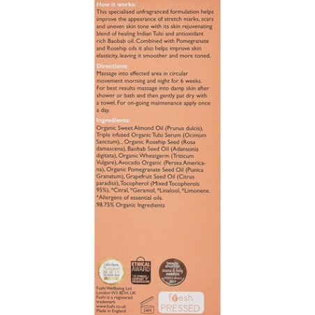 Fushi Really Good Stretch Mark Oil 100ml - Best for Stretch Marks, Scars, Dehydrated Skin and Uneven Skin Tone -