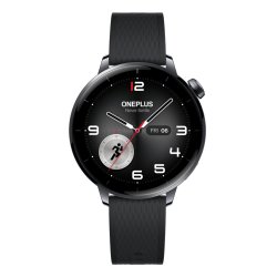 OnePlus Watch 3 43mm 3,35 cm (1.32") AMOLED Numérique 466 x 466 pixels Écran tactile Noir, Titane Wifi GPS (satellite)