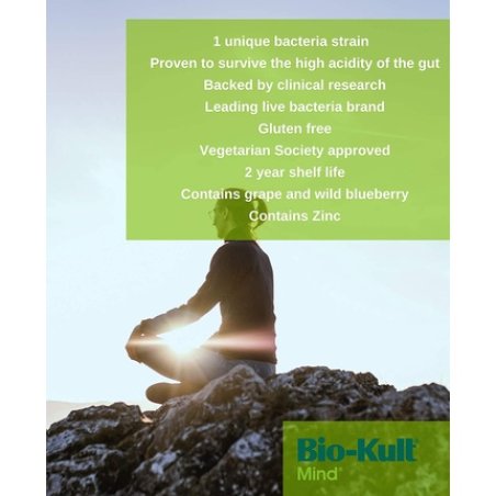 Bio-Kult Mind Live Bacteria Supplement Targeting Cognitive Function With Added