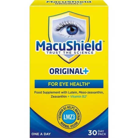 MacuShield Original Capsules Eye Health Supplement with Lutein, Zeaxanthin, and Meso-zeaxanthin 30 Capsules - Pack of
