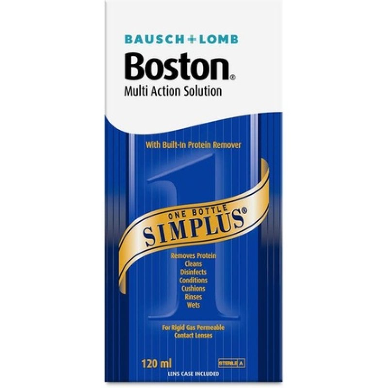 Bausch & Lomb Boston Simplus Multi Action Solution for RGP Lenses 120ml
