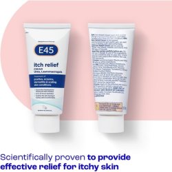 E45 Itch Relief Cream 50g Anti Itch Cream for Skin Irritation Non-Greasy Eczema Dermatitis Instantly Soothes and Calms