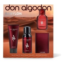 Don Algodon Edt Babylon Men's Set 30 Ml With Shower Gel Deodorant Spray And Metal Wallet